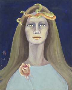 Chun Kyung-Ja, Page 22 of My Sorrowful Legend, 1977, Oriental pigment on mulberry paper, 43 x 36 cm