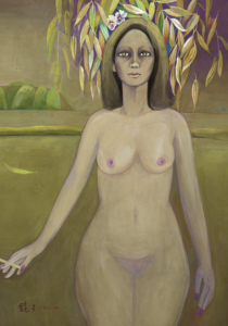 Chun Kyung-Ja, Poem of a Woman I, 1985, Oriental pigment on mulberry paper, 60 x 44 cm