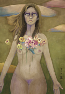 Chun Kyung-Ja, Poem of a Woman II, 1985, Oriental pigment on mulberry paper, 60 x 44 cm
