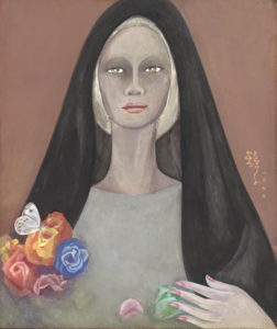 Chun Kyung-Ja, Theresa, the Nun, 1977, Oriental pigment on mulberry paper, 53 x 45.5 cm